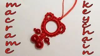 МАКРАМЕ БРЕЛОК ЧЕЛОВЕЧЕК. MACRAME KEYCHAIN MAN.