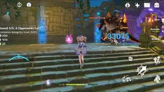 theater mechanism using hydro mechanics only 30000+ damage #genshin impact