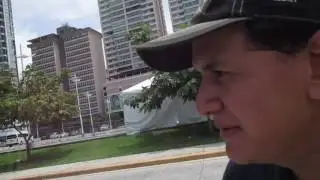 rodando en bici cinta costera Panamá