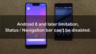Status / Navigation bar can't be disabled (Touch Protector)