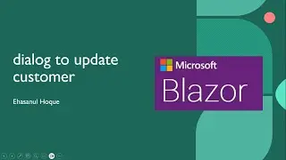 Customize dialog to update customer in blazor | MatBlazor dialog | .NET 8. Blazor WASM