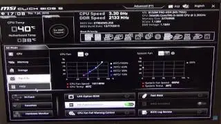 Overclock RAM Settings - MSI Click BIOS 5