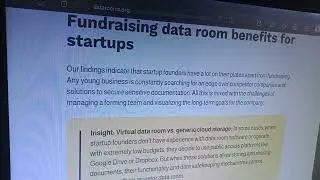 Fundraising data room benefits for startups firstcolo