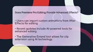 Does Premiere Pro Editing Provide Advanced Effects? | Design Tool Unlocked News