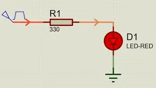 Introduction to Proteus: Simple LED blinking and voltage divider in Proteus
