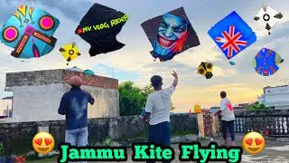 Kite Flying💥Kite Vlog 2024🔥Jammu kite flying🇮🇳