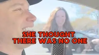 Officers didn't have the heart to tell her they were inside 😳