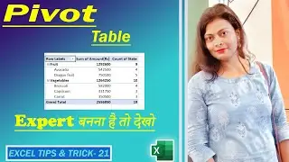 Proper Use of Pivot Table in Excel | Pivot Table in Excel in Hindi @DTech Official