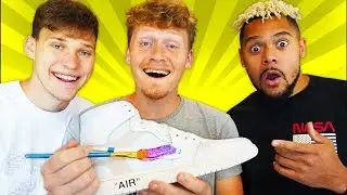 One Hour Custom Off White Air Jordan 1 Challenge!