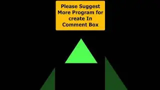 Draw Triangle In C Graphics | C Graphics 