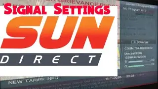 Sun direct dth Signal Settings | Signal Settings sundirect
