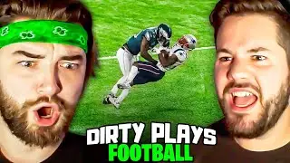 KingWoolz Reacts to BRUTAL FOOTBALL HITS For The First Time!! (w/ Mike)