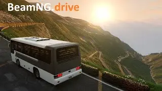 BeamNG.drive - Can you drive a Coach up the Stelvio Pass?