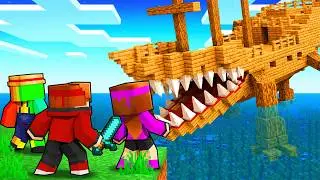 I transformed Minecraft structures into MONSTERS...