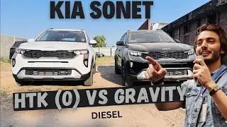 Kia Sonet Htk optional VS Gravity Diesel 2024 Comparison video #kiasonet2024