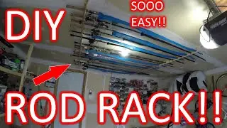 DIY Rod Rack How to build a rod rack!
