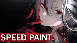 SPEED PAINT -【Arlecchino】Genshin Impact