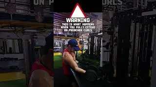 This is what happens when you fully extend on preacher curls (Read The Pinned Comment)