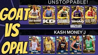 GOAT STARTING FIVE VS NO MONEY SPENT GALAXY OPAL SQUAD