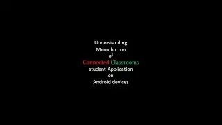 Understanding menu Button of Student Application