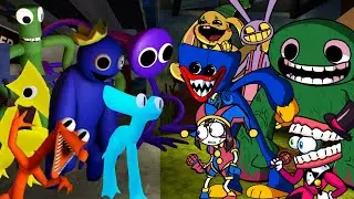 [Chapter 2] 3D Rainbow Friends VS Digital Circus +All Star !! Remix!!🎶  (New Digital Circus Join)