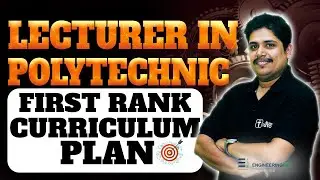 LECTURER IN POLYTECHNICH FIRST RANK CURRICULAM PLAN