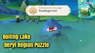 Boiling Lake Puzzle - Elynas Beryl Region | Hidden Achievement & Luxurious Chest • Genshin Impact