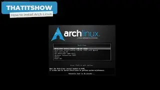 IT guides and HOWTO's, Video 12 - Installing Arch Linux 