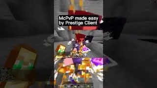 McPvP made easy by Prestige Client #shorts #crystalpvp #minecraft #drdonut #mcpvp #vanilla