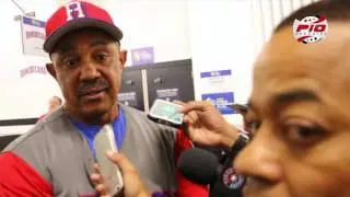 Dirigente Tony Peña habla después del juego entre Dominicana vs Puerto Rico WBC 2017