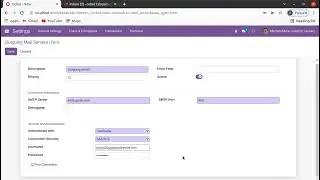Email or Gmail configuration in Odoo15