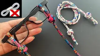 💖 How to Make a Glasses Chain ~ NO RUBBER ENDS | Sunglasses / Spectacles Holder | corrente de óculos