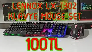 LENNOX LX-T302 KLAVYE MOUSE SET İNCELEME - KUTU AÇILIMI UYGUN FİYAT