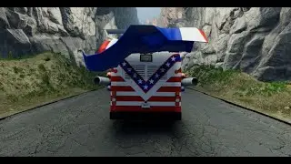 [BeamNG] Grand car jump into the sea