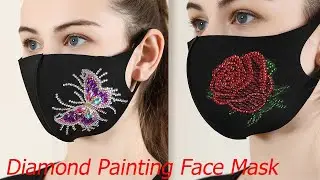 Special Crystal Rhinestone Diamond Painting Kits Face Mask