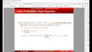 Joint & Marginal Probability Mass Functions With Solved Examples and Exercise ||Tutorial 4 (A)