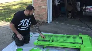 How to paint a treadmill for green screen
