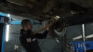 процесс замены катализатора MERSEDES ML 350