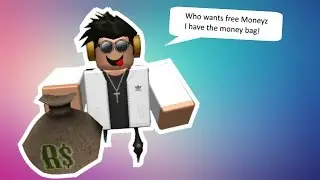 Giving Free Moneyz to People in Work at a Pizza Place [ ROBLOX ]