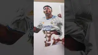 Amazing drawing of Vinicius Jr