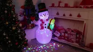 childangle snowman yard inflatable
