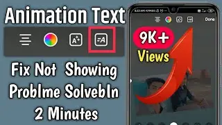 How To Get Animated Text In Instagram Story || Instagram Animated Text || Animated Text Problme Fix