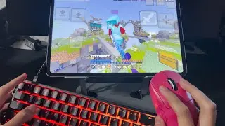Hive Skywars With Handcam on KEYBOARD & MOUSE (Mobile Player)
