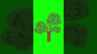 FREE Hand Drawn Swaying Tree Branches Animation [4K Green Screen] - No Copyright Cartoon VFX Asset