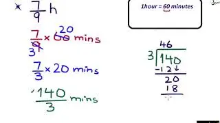 Conversion of minutes to seconds and hours. to minutes, Math Lecture | Sabaq.pk