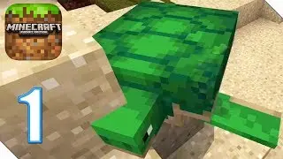 Майнкрафт Pocket Edition Прохождение Часть 1 Первая Ночь в Игре