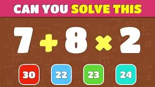 How Many Can You Solve? | Fast & Tricky Math Quiz – 1% Success Rate!