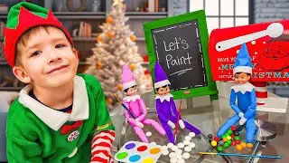 Elf on the Shelf Painting Candy!! Day 12