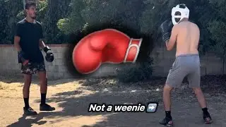 Confident Chris  Boxing 🥊🙂 #notaweenie