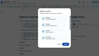 How to Use the Read Aloud Feature in Google Docs